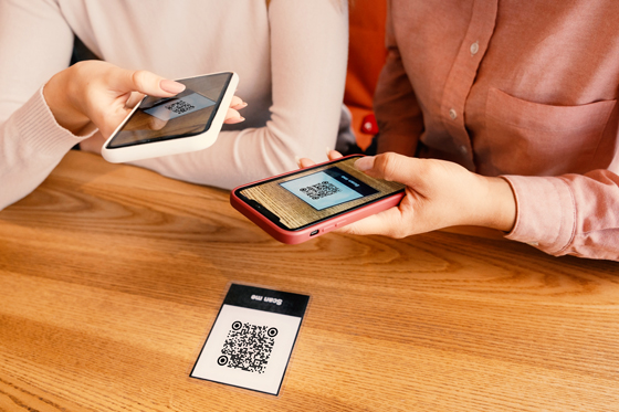 Met de event app een QR code scannen