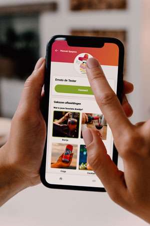 connectie in de Vaya App
